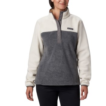 Columbia Pullover Dames, Benton Springs Half Snap Grijs, 53AMYVGLX